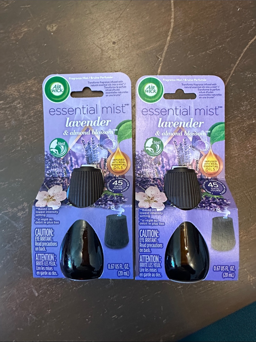 NEW Air Wick Essential Mist Lavender & Almond Blossom Refill (2 Pack)